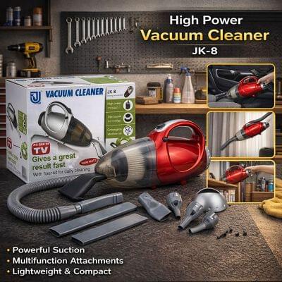 JK-8 High Power Portable Vacuum Cleaner (Imported)