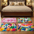 3143 Flower Printed 5D Door Mat (Imported)