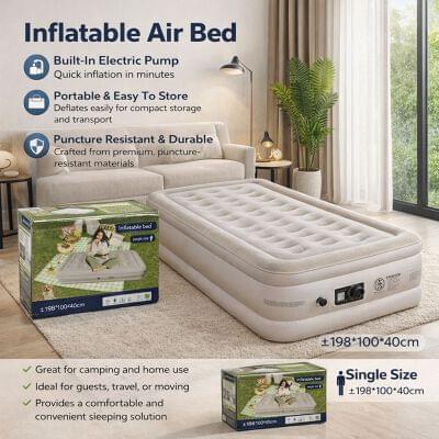 Automatic Inflatable Air Bed (Imported)