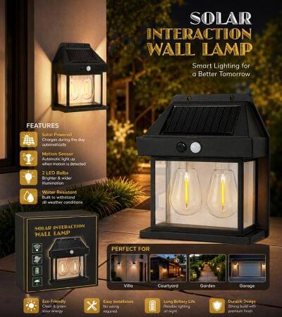 ZD-688 Dual Bulb Solar Wall Lamp
