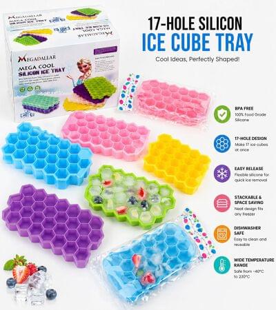 17 Hole Silicon Ice Cube Tray