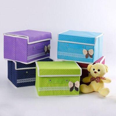 Bow Design Printed Non Woven storage (Imported)